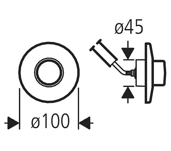 Grohe Adagio Air Button Chrome - 37761000 3 Grohe Adagio Air Button Chrome - 37761000 - Image 3