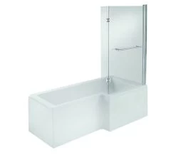 Trojan Elite L Shaped 1675 X 700-850mm Encapsulated Baseboard Shower Bath -Bathroom Supplie Shop M 2015 2 18 7 7 55 855