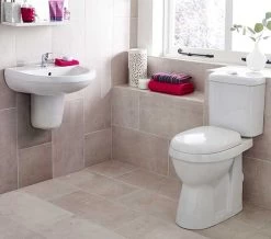 Nuie Doc M 380 X 630mm Close Coupled Comfort Height Pan And Cistern Set