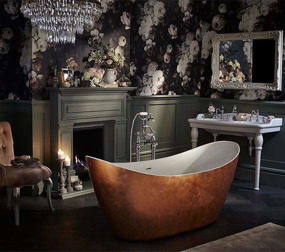 Heritage Hylton Freestanding Copper Effect Acrylic Bath 1735 X 730mm 7 Heritage Hylton Freestanding Copper Effect Acrylic Bath 1735 X 730mm - Image 7