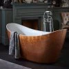 Heritage Hylton Freestanding Copper Effect Acrylic Bath 1735 X 730mm