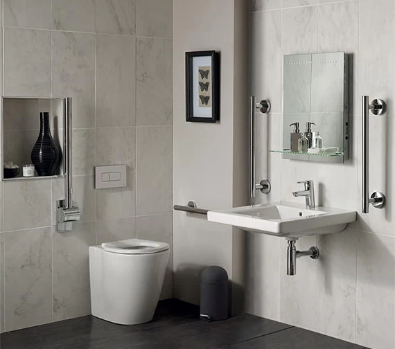 Ideal Standard Concept Freedom White Raised Height Back-To-Wall WC Pan 555mm 1 Ideal Standard Concept Freedom White Raised Height Back-To-Wall WC Pan 555mm