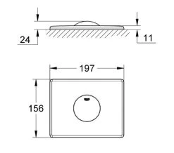 Grohe Skate Pneumatic Single Chrome WC Flush Wall Plate 5 Grohe Skate Pneumatic Single Chrome WC Flush Wall Plate -Bathroom Supplie Shop M 2015 7 23 10 52 11 250