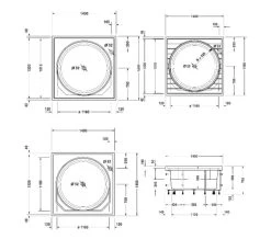 Duravit Blue Moon 1400mm Bath With Support Frame - Jet System -Bathroom Supplie Shop M 2016 1 8 13 53 58 86
