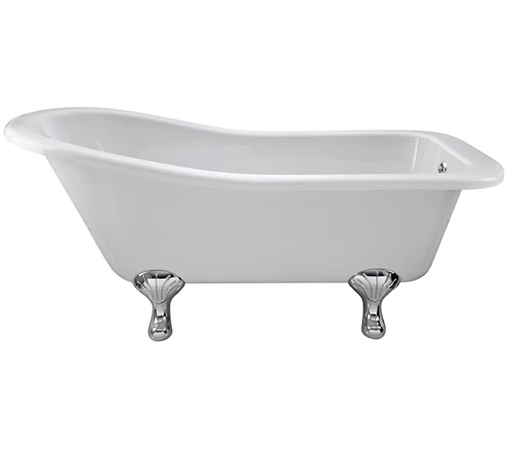 Hudson Reed Brockley Single Ended Freestanding Acrylic Bath White 8 Hudson Reed Brockley Single Ended Freestanding Acrylic Bath White - Image 8