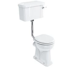 Burlington Regal White Low Level WC Pan With Cistern And Flush Pipe Kit