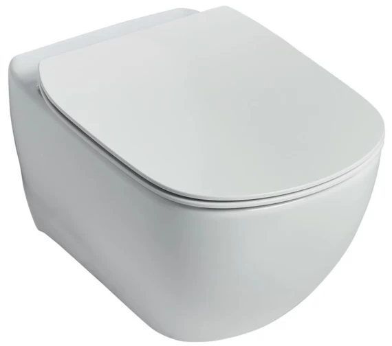 Ideal Standard Tesi Aquablade White Wall Hung WC Pan 535mm 2 Ideal Standard Tesi Aquablade White Wall Hung WC Pan 535mm - Image 2