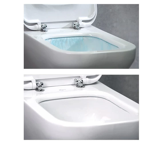 Ideal Standard Tesi Aquablade White Wall Hung WC Pan 535mm 1 Ideal Standard Tesi Aquablade White Wall Hung WC Pan 535mm