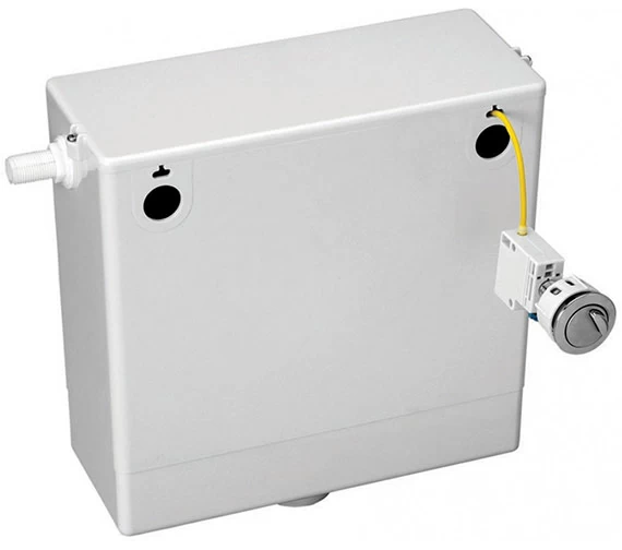 IMEX White Concealed Cable Operated Cistern With Dual Flush Button 1 IMEX White Concealed Cable Operated Cistern With Dual Flush Button