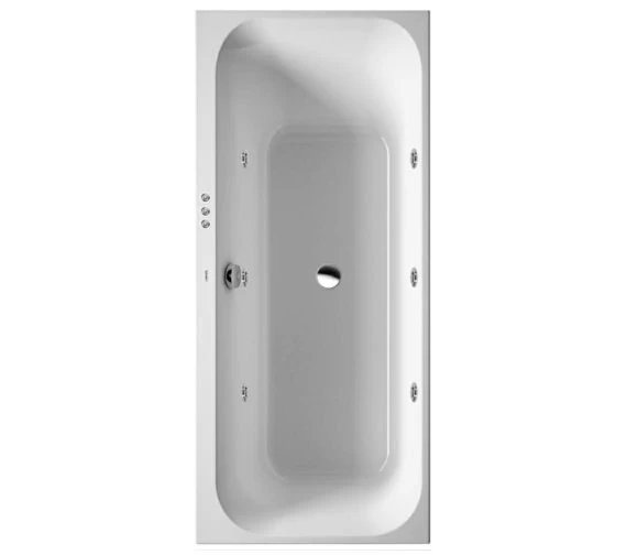 Duravit Happy D2 1700mm Built In Bath Left Slope Jet 1 Duravit Happy D2 1700mm Built In Bath Left Slope Jet