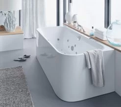 Duravit Happy D2 Back-To-Wall 1800 X 800mm Bath With Panel - Jet-System -Bathroom Supplie Shop M 2016 2 23 14 25 30 87