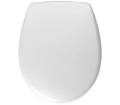 Twyford Galerie White Toilet Seat And Cover With Bottom Fix Stainless Steel Hinges