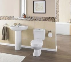 Nuie Melbourne 382 X 635mm Close Coupled White WC Set 7 Nuie Melbourne 382 X 635mm Close Coupled White WC Set -Bathroom Supplie Shop M 2016 3 29 8 6 33 796