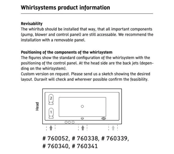 Duravit Starck Two Backrest Slope Rectangular Bath With Jet System 8 Duravit Starck Two Backrest Slope Rectangular Bath With Jet System - Image 8