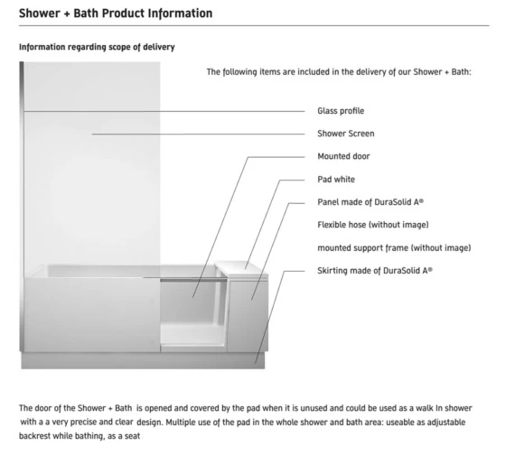 Duravit 1700 X 750mm Shower Bath 7 Duravit 1700 X 750mm Shower Bath - Image 7