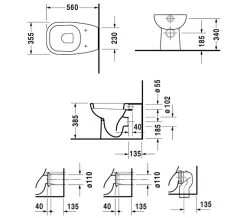 Duravit D-Code 560mm Floor Standing Back To Wall Toilet -Bathroom Supplie Shop M 2017 12 12 6 18 19 744