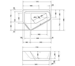 Duravit Paiova 5 Corner Bath With Panel And Support Frame 11 Duravit Paiova 5 Corner Bath With Panel And Support Frame -Bathroom Supplie Shop M 2017 12 20 5 5 33 428