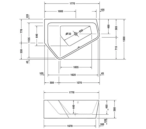 Duravit Paiova 5 Corner Bath With Panel And Support Frame 3 Duravit Paiova 5 Corner Bath With Panel And Support Frame - Image 3