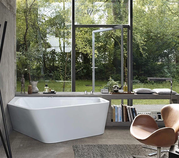 Duravit Paiova 5 Corner Bath With Panel And Support Frame 9 Duravit Paiova 5 Corner Bath With Panel And Support Frame - Image 9
