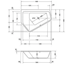 Duravit Paiova 1900mm X 1400mm Right-Left 5 Corner Built In Bath With Frame 11 Duravit Paiova 1900mm X 1400mm Right-Left 5 Corner Built In Bath With Frame -Bathroom Supplie Shop M 2017 12 30 10 34 50 781