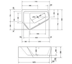 Duravit Paiova 1770mm X 1300mm Right-Left 5 Corner Bath With Panel -Bathroom Supplie Shop M 2017 12 30 9 47 38 60