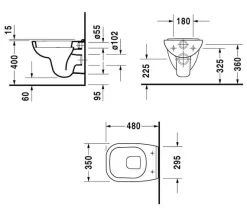 Duravit D-Code 480mm Wall Hung Compact Toilet 6 Duravit D-Code 480mm Wall Hung Compact Toilet -Bathroom Supplie Shop M 2017 12 9 6 47 48 296
