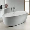 Roca Varginia White Oval 1700 X 800mm Freestanding Acrylic Bath With Waste Kit