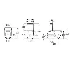 Roca Meridian-N White Comfort Height Close Coupled WC Pan And Cistern 5 Roca Meridian-N White Comfort Height Close Coupled WC Pan And Cistern -Bathroom Supplie Shop M 2017 3 15 13 48 12 744