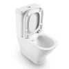 Roca The Gap White Close Coupled Rimless WC Pan - No Cutout For Isolation Valve