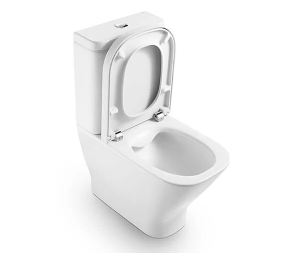 Roca The Gap White Close Coupled Rimless WC Pan - No Cutout For Isolation Valve 1 Roca The Gap White Close Coupled Rimless WC Pan - No Cutout For Isolation Valve