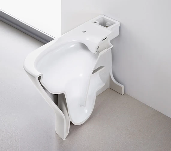Roca The Gap White Close Coupled Rimless WC Pan - No Cutout For Isolation Valve 5 Roca The Gap White Close Coupled Rimless WC Pan - No Cutout For Isolation Valve - Image 5