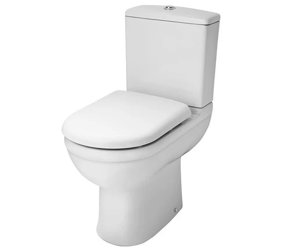 Nuie Ivo 375 X 625mm White Close Coupled Comfort Height WC Pan And Cistern 2 Nuie Ivo 375 X 625mm White Close Coupled Comfort Height WC Pan And Cistern - Image 2