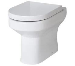 Nuie Harmony 370 X 520mm Back-To-Wall White WC Pan