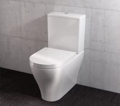 Saneux Prague Rimless Gloss White Close Coupled WC Pan With Cistern