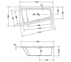 Duravit Paiova Right-Left Built-In Bath With 1 Backrest Slope 13 Duravit Paiova Right-Left Built-In Bath With 1 Backrest Slope -Bathroom Supplie Shop M 2018 1 1 10 43 42 708
