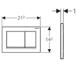 Geberit Omega30 212 X 142mm Dual Flush Plate -Bathroom Supplie Shop M 2018 1 15 6 46 7 608