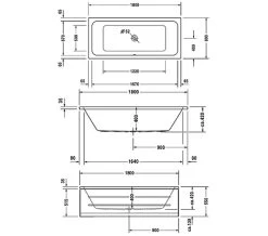 Duravit D-Code 1800 X 800mm Built-In Bathtub With Support Feet - Central Outlet 5 Duravit D-Code 1800 X 800mm Built-In Bathtub With Support Feet - Central Outlet -Bathroom Supplie Shop M 2018 1 16 10 53 54 220