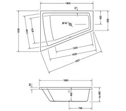 Duravit Paiova Right-Left Built-In Bath With 1 Backrest Slope 21 Duravit Paiova Right-Left Built-In Bath With 1 Backrest Slope -Bathroom Supplie Shop M 2018 1 2 10 33 42 452