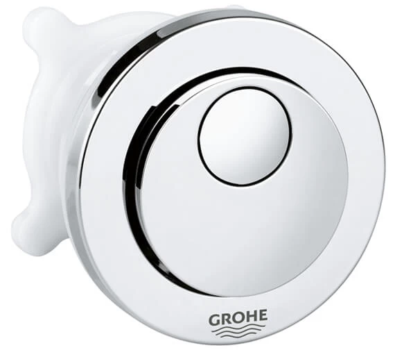 Grohe Round Chrome Dual Flush Push Button Actuation With Eco Button 2 Grohe Round Chrome Dual Flush Push Button Actuation With Eco Button - Image 2