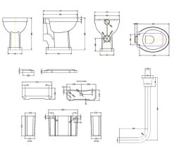 Bayswater Fitzroy 515mm White Comfort Height WC Pan With Low Cistern -Bathroom Supplie Shop M 2018 2 24 7 21 14 264