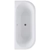 Bayswater Courtnell 1700mm White Double Ended Back To Wall Freestanding Bath