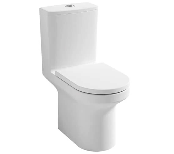 IMEX Alma 650mm Rimless Close Coupled White WC Pan With Cistern And Seat 2 IMEX Alma 650mm Rimless Close Coupled White WC Pan With Cistern And Seat - Image 2