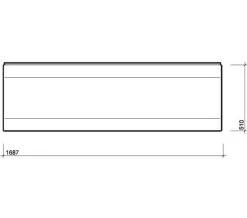 Twyford Callisto Galerie White 510mm Height Front Bath Panel -Bathroom Supplie Shop M 2018 7 6 12 57 17 730