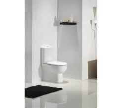 RAK Tonique Close Coupled White Back-To-Wall WC Pack With Soft Close Seat