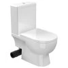 Saneux Austen Gloss White Close Coupled Left Hand Soil Exit WC Pan With Cistern