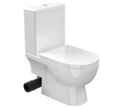 Saneux Austen Gloss White Close Coupled Left Hand Soil Exit WC Pan With Cistern