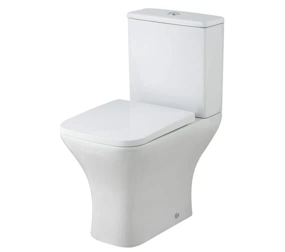 Nuie Ava 375 X 610mm Closed Coupled Rimless White Pan With Cistern And Seat 2 Nuie Ava 375 X 610mm Closed Coupled Rimless White Pan With Cistern And Seat - Image 2