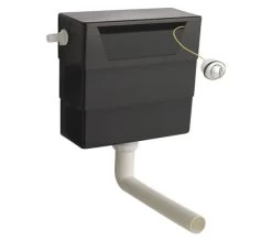 Nuie Universal Access Dual Flush Concealed WC Cistern Black