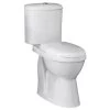 Nuie Doc M 360 X 650mm Comfort Height White Pan Cistern And Seat