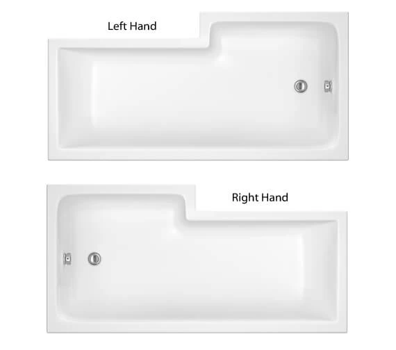 Nuie Square White Shower Bath Set 7 Nuie Square White Shower Bath Set - Image 7